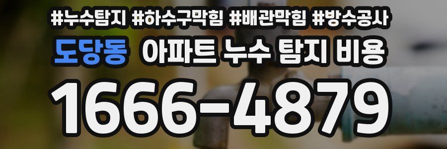 도당동 아파트 누수 탐지 비용