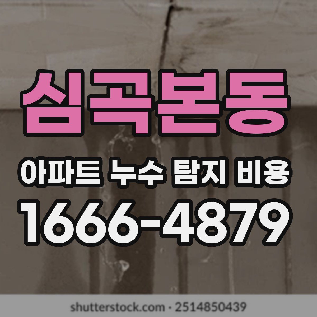 심곡본동 아파트 누수 탐지 비용