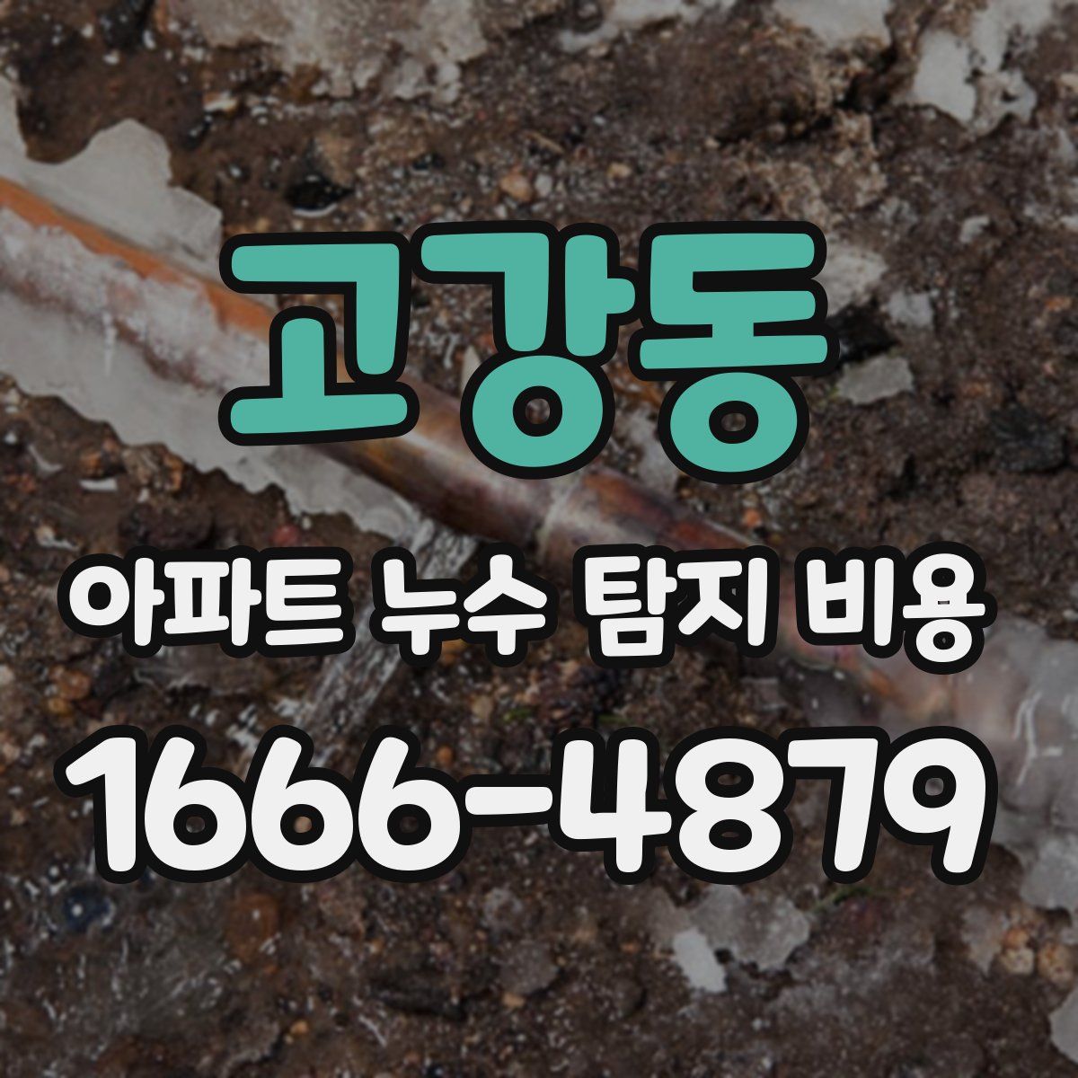 고강동 아파트 누수 탐지 비용