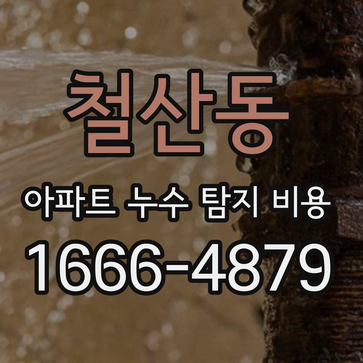 철산동 아파트 누수 탐지 비용