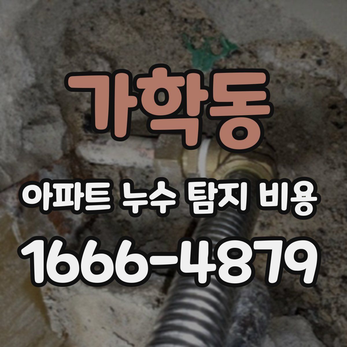 가학동 아파트 누수 탐지 비용
