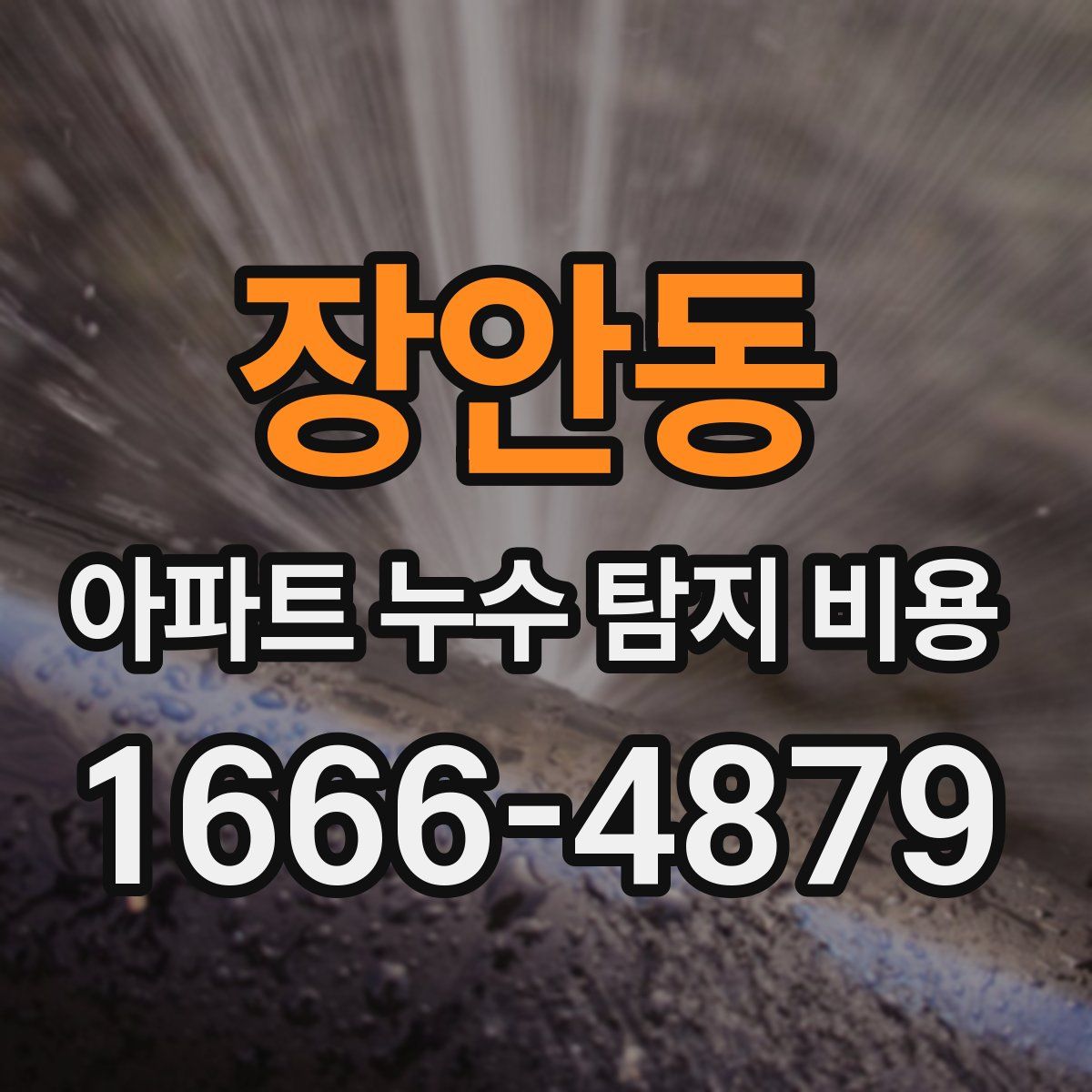 장안동 아파트 누수 탐지 비용