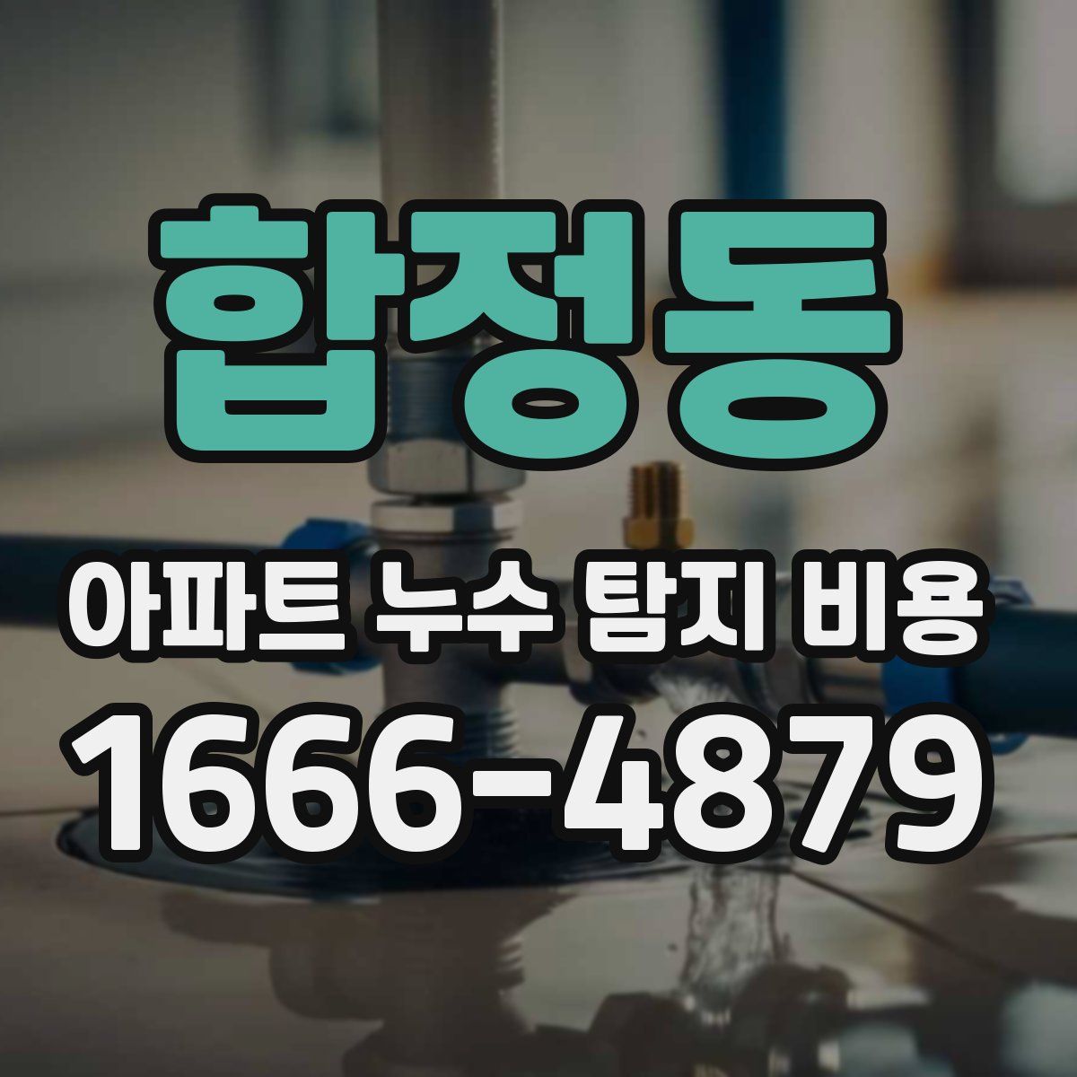 합정동 아파트 누수 탐지 비용