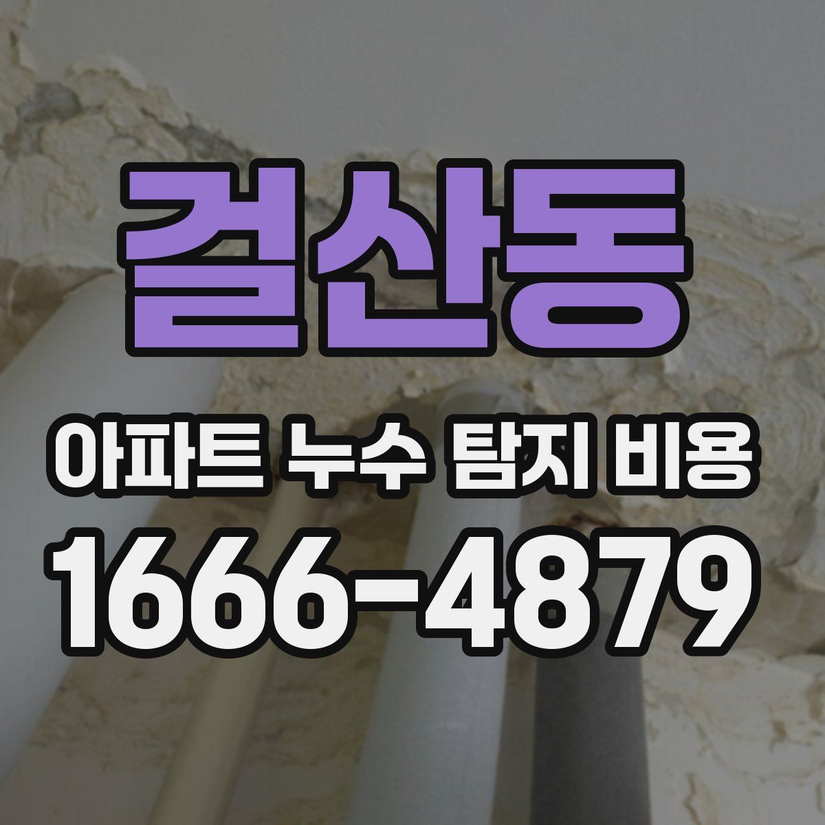 걸산동 아파트 누수 탐지 비용