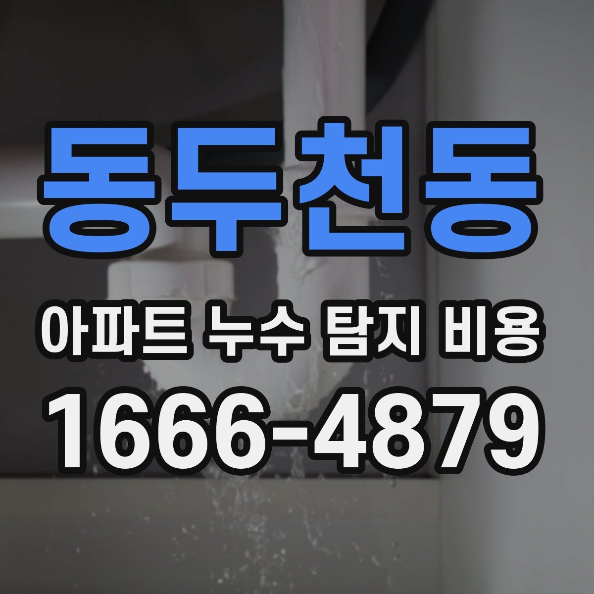 동두천동 아파트 누수 탐지 비용