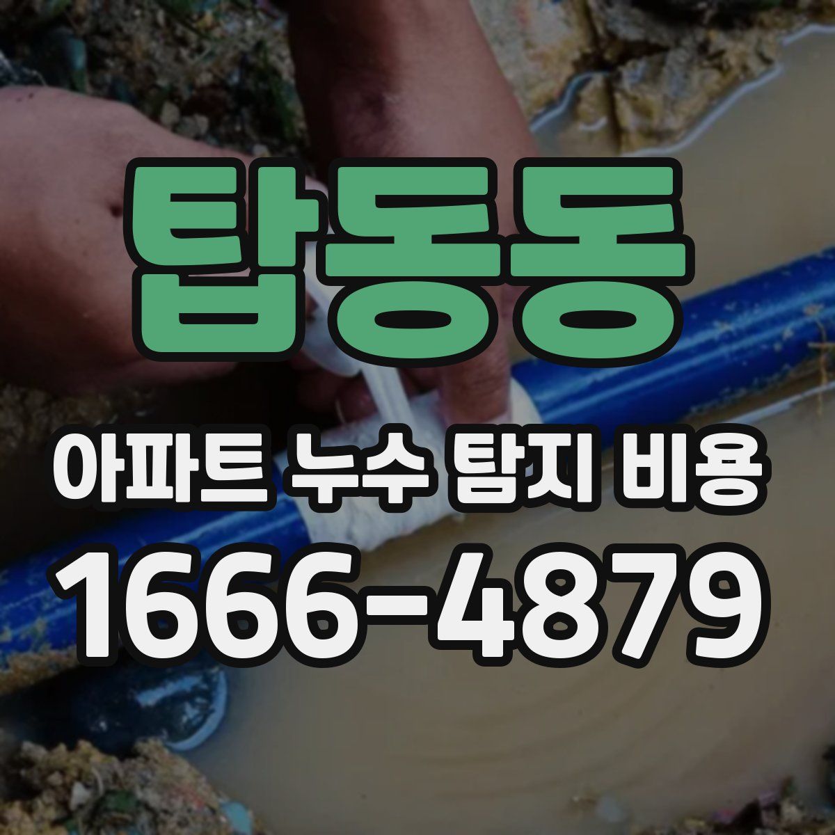 탑동동 아파트 누수 탐지 비용