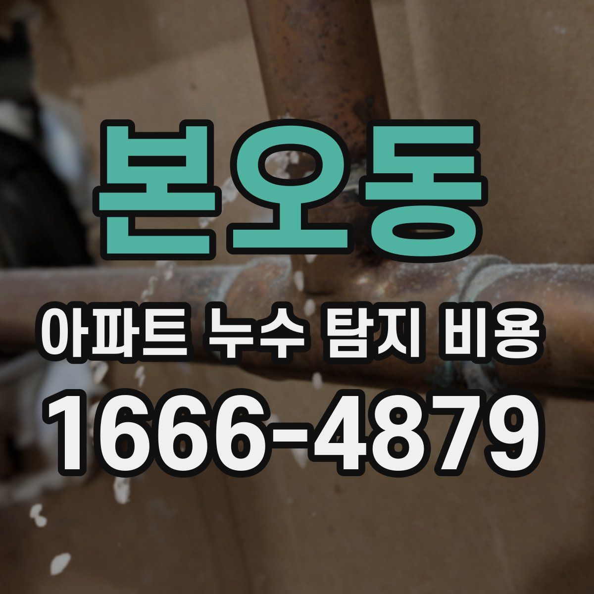 본오동 아파트 누수 탐지 비용