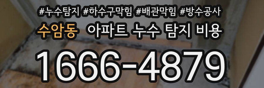 수암동 아파트 누수 탐지 비용