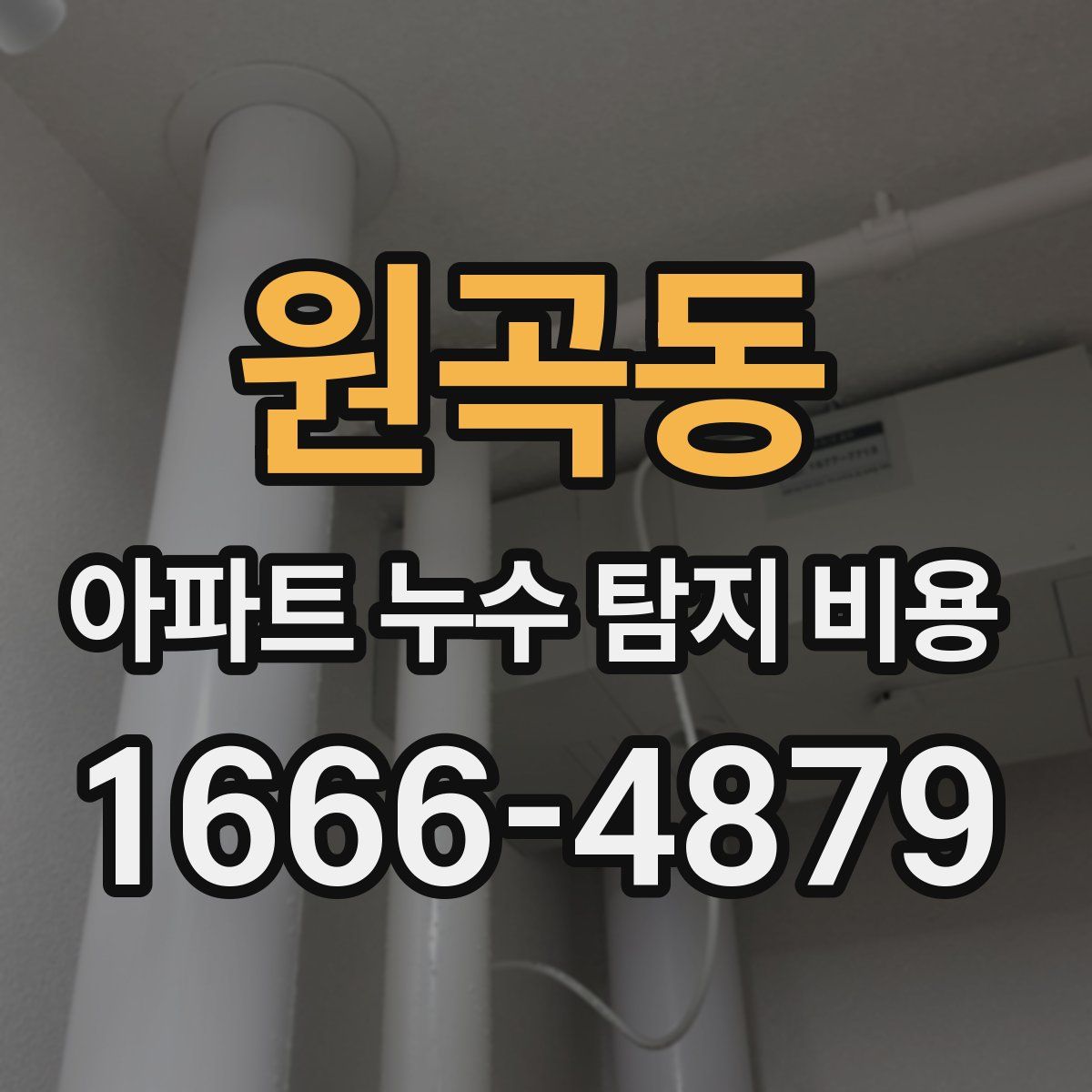 원곡동 아파트 누수 탐지 비용