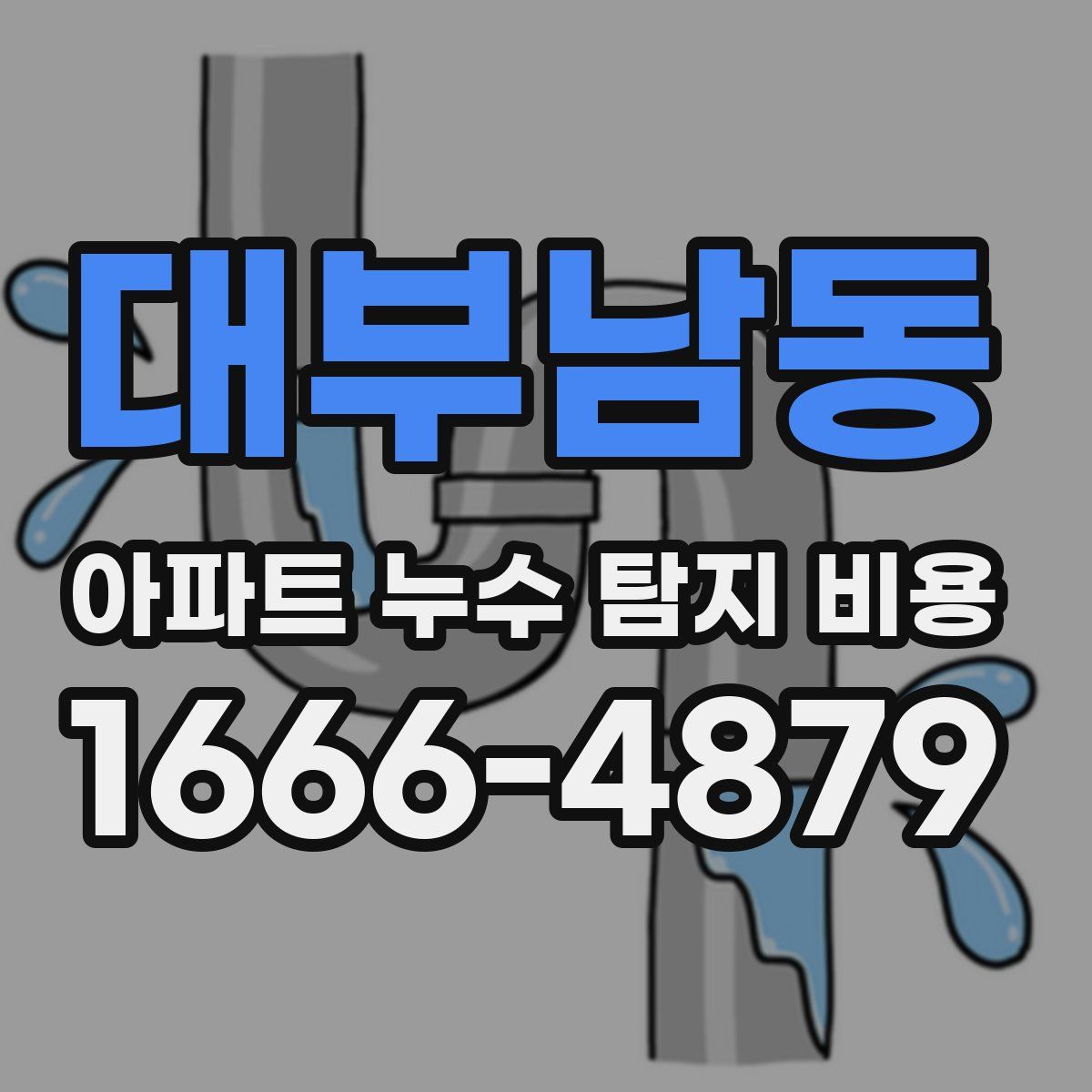 대부남동 아파트 누수 탐지 비용