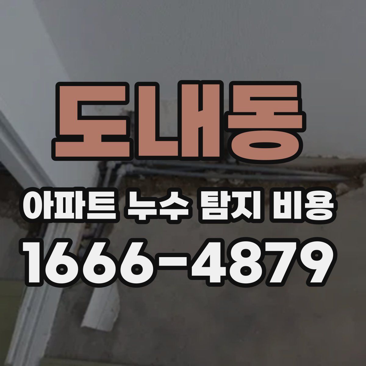 도내동 아파트 누수 탐지 비용