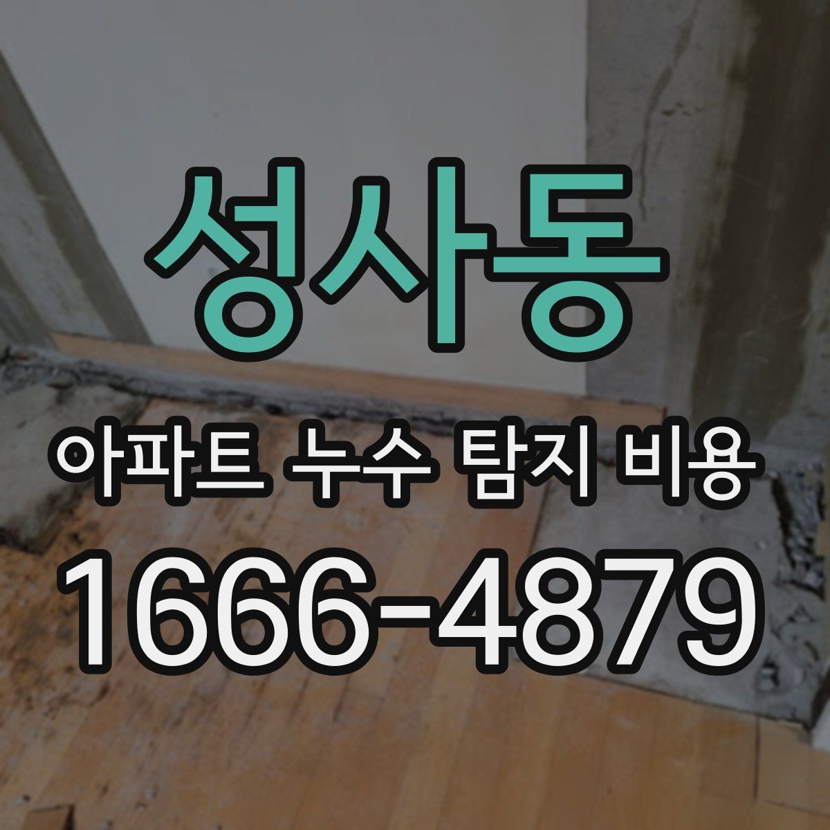 성사동 아파트 누수 탐지 비용