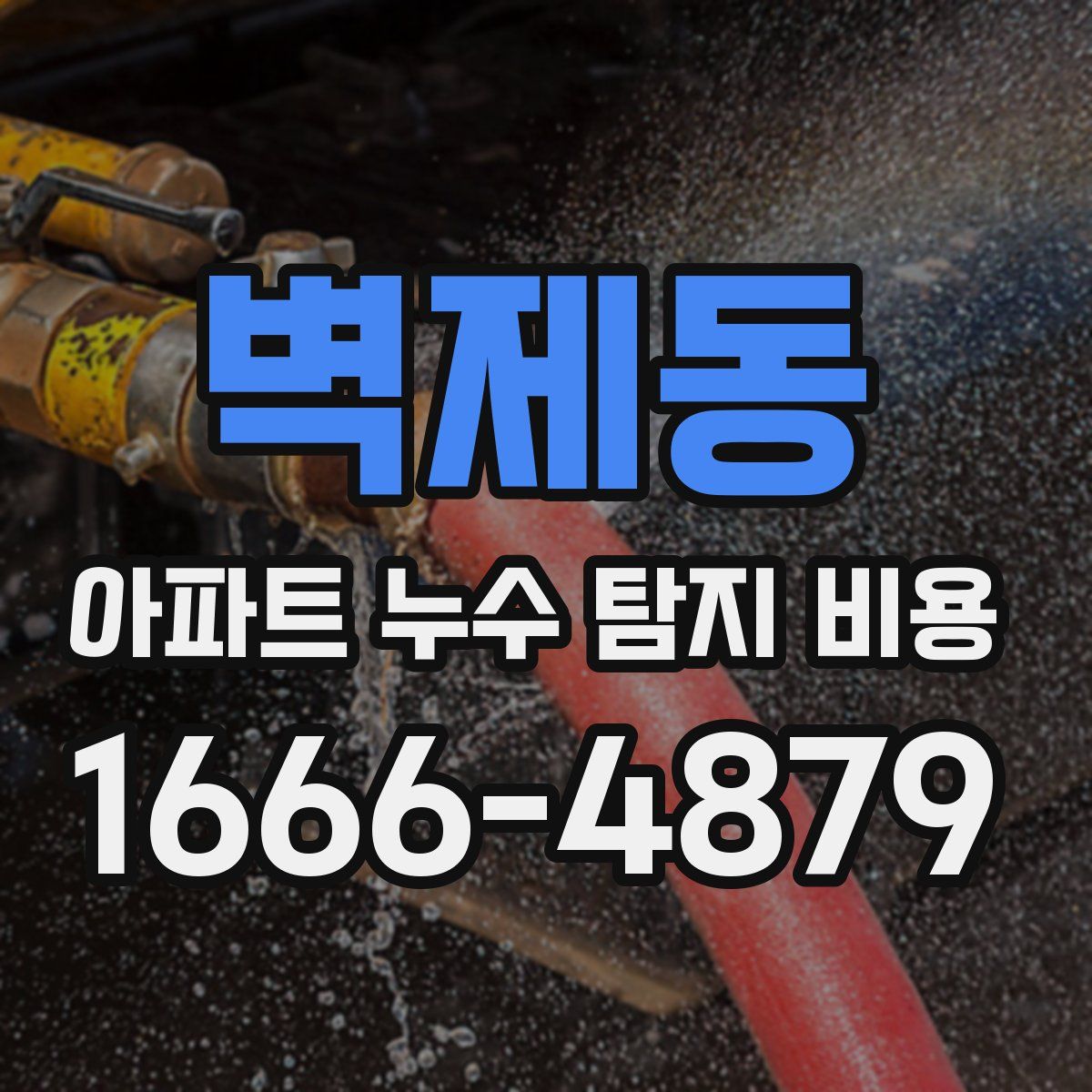 벽제동 아파트 누수 탐지 비용
