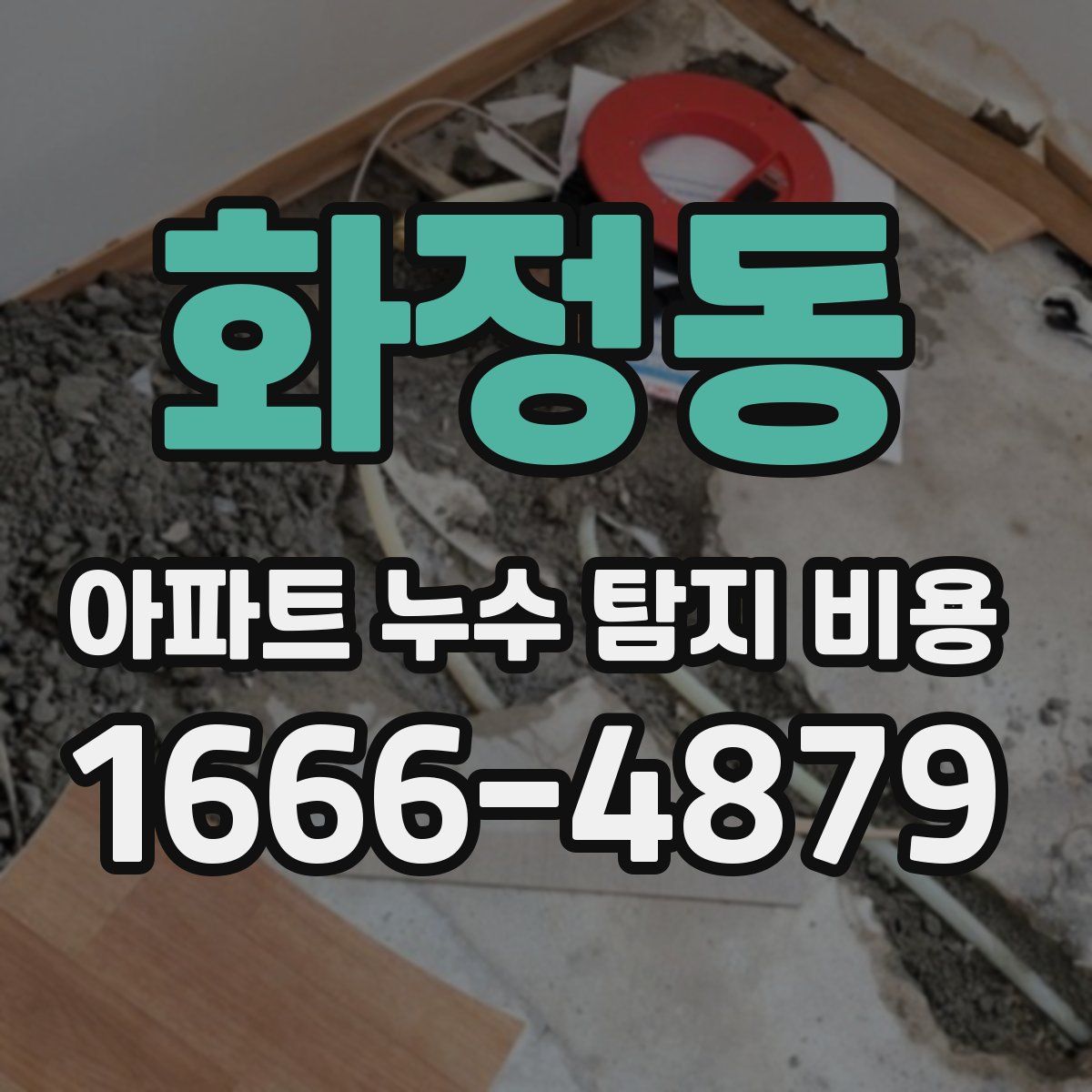 화정동 아파트 누수 탐지 비용