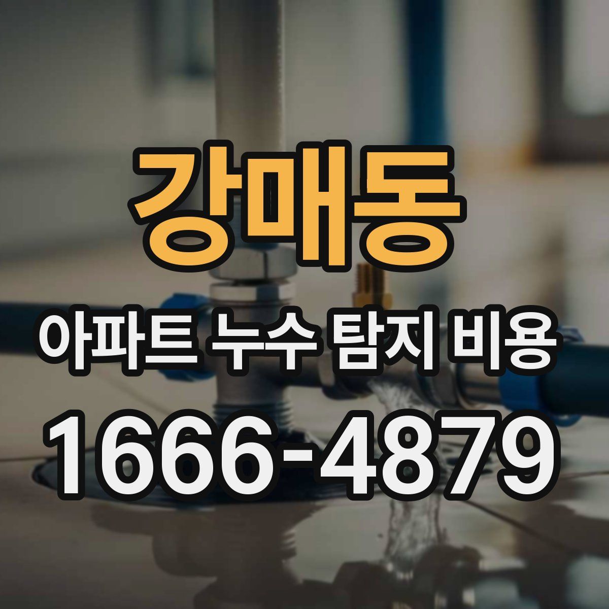 강매동 아파트 누수 탐지 비용