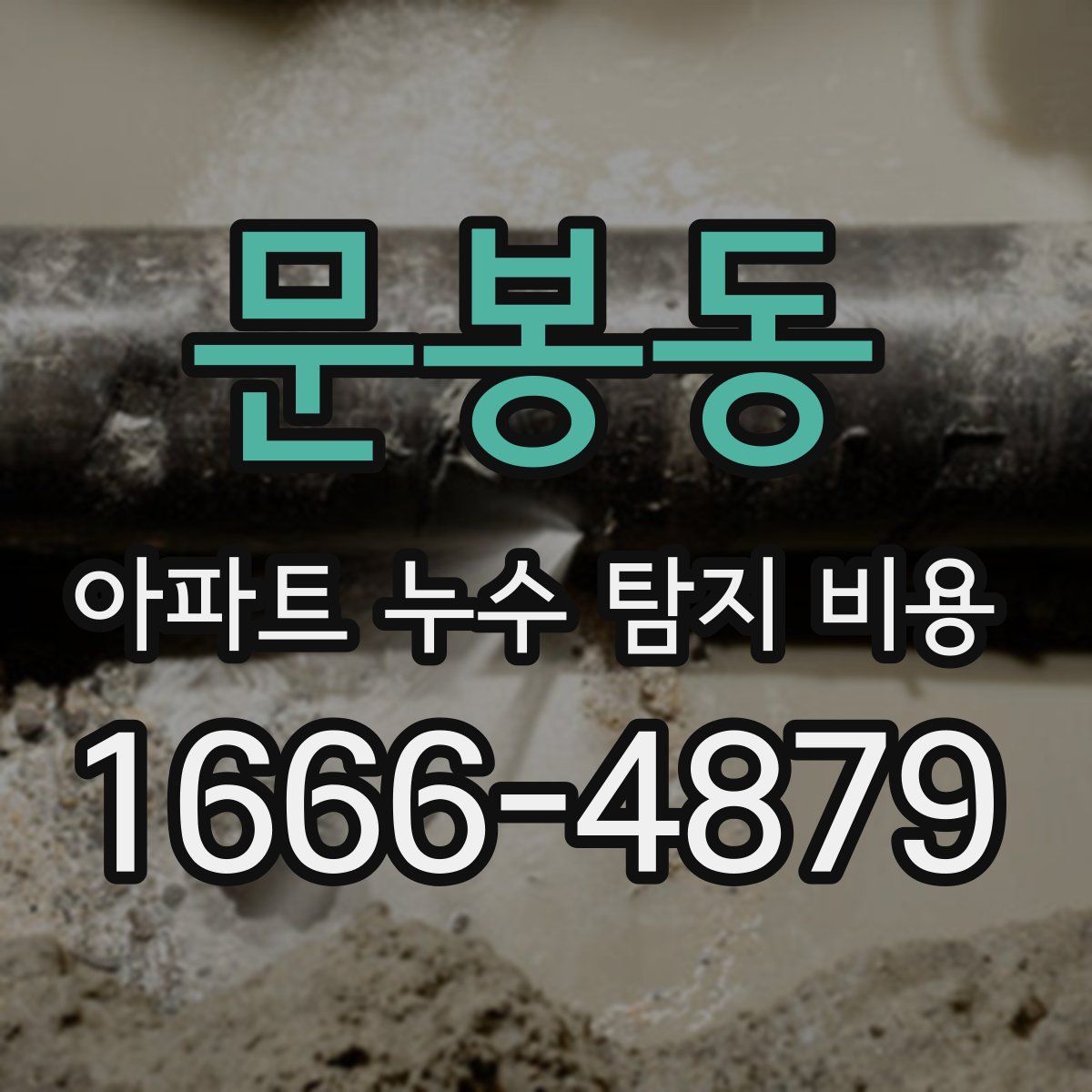문봉동 아파트 누수 탐지 비용