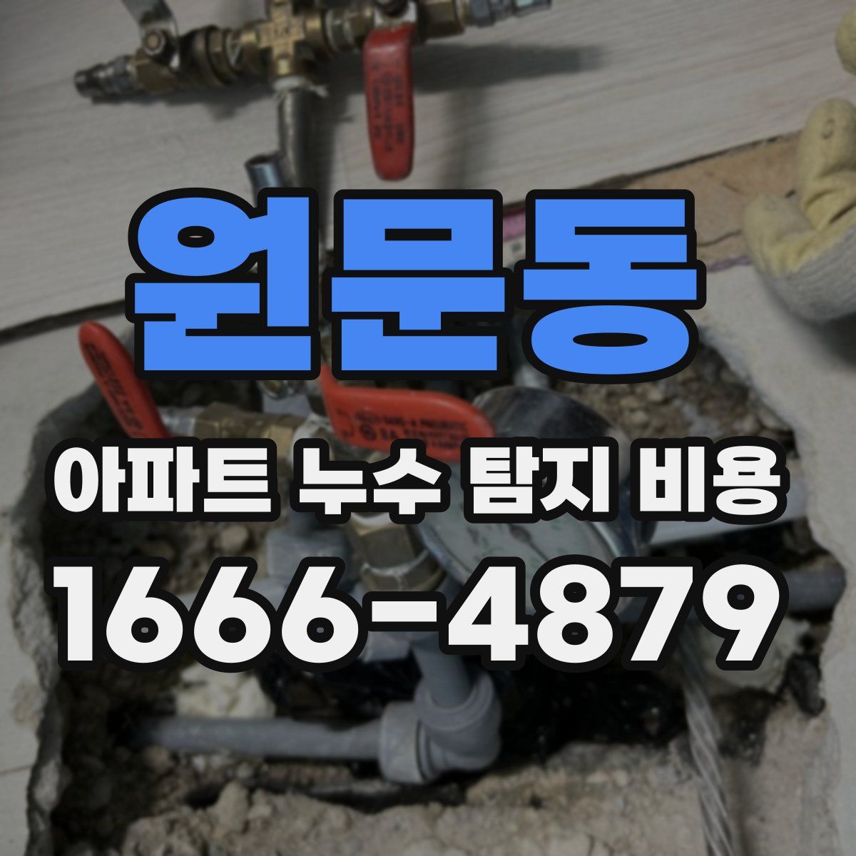 원문동 아파트 누수 탐지 비용
