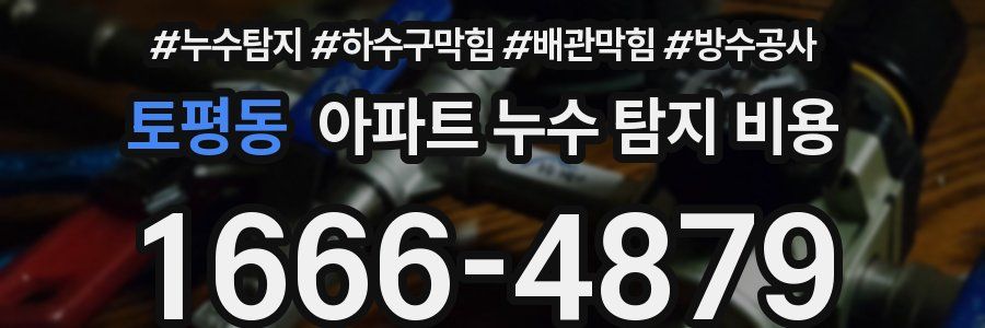 토평동 아파트 누수 탐지 비용