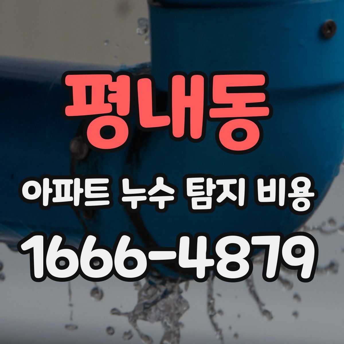 평내동 아파트 누수 탐지 비용