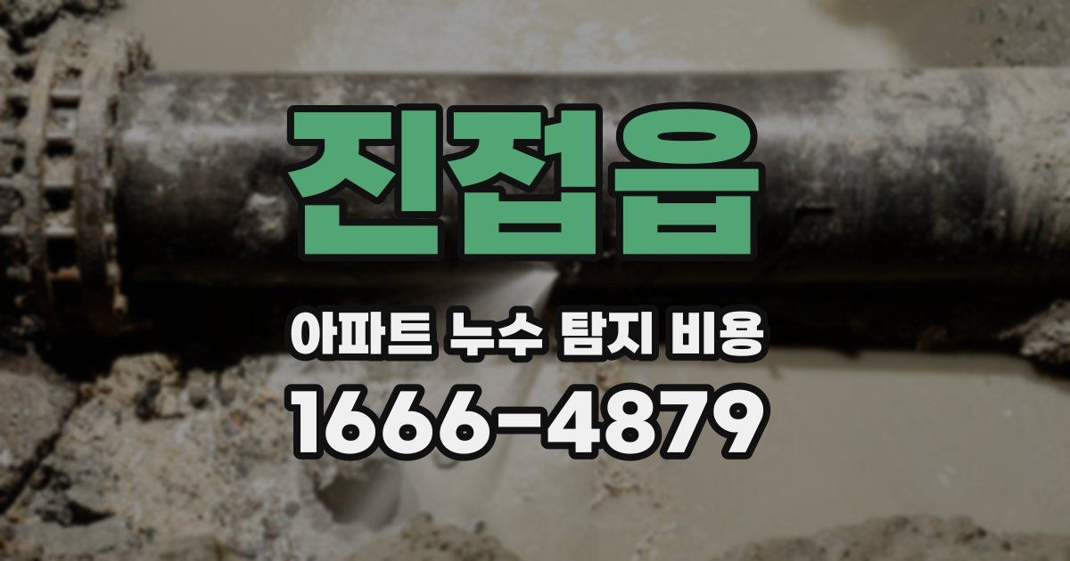 진접읍 아파트 누수 탐지 비용