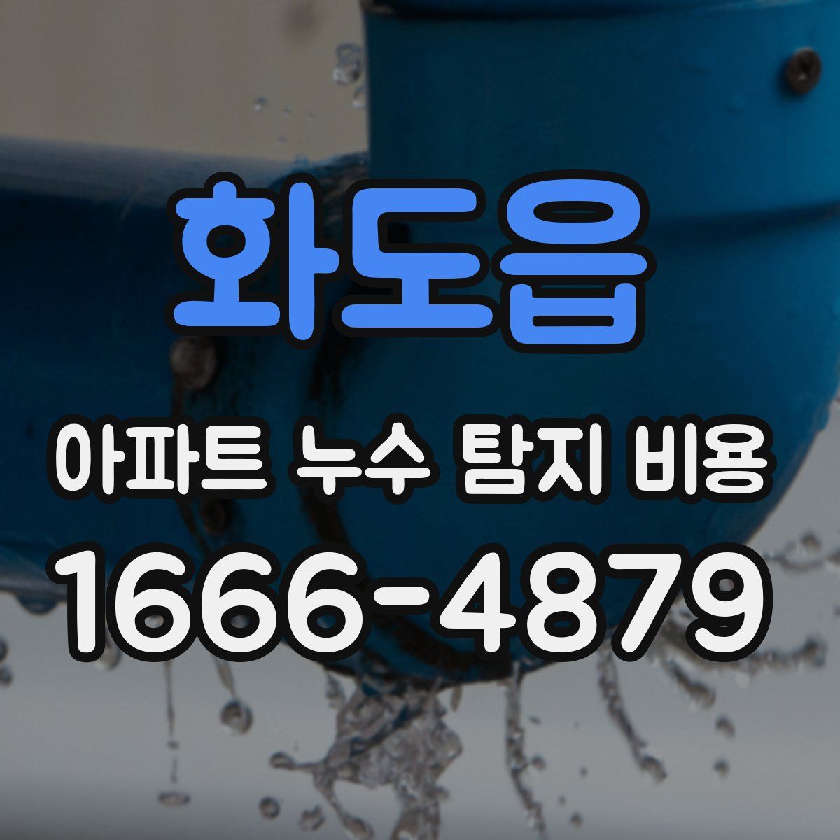 화도읍 아파트 누수 탐지 비용