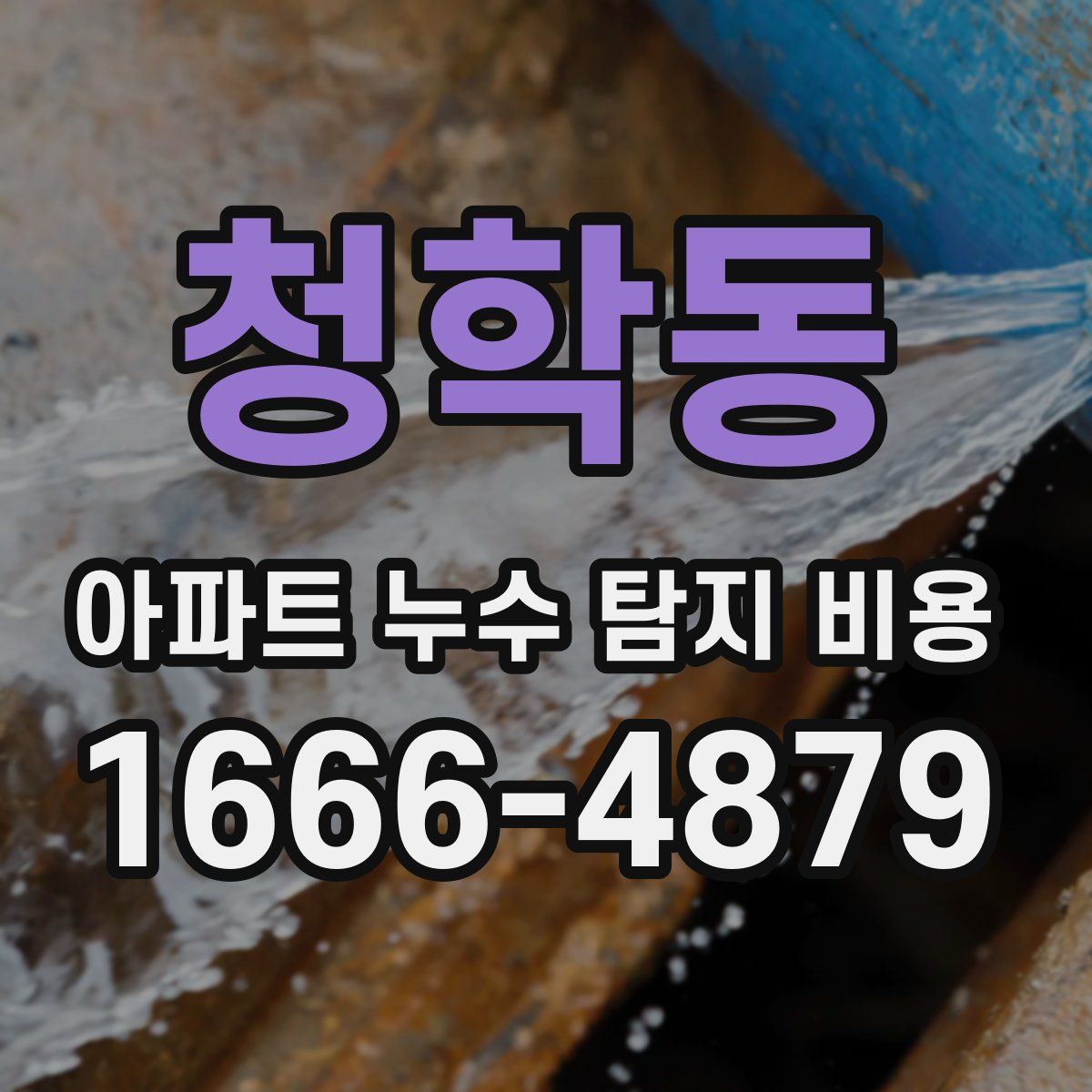 청학동 아파트 누수 탐지 비용