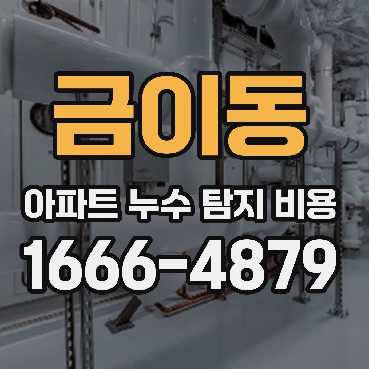 금이동 아파트 누수 탐지 비용
