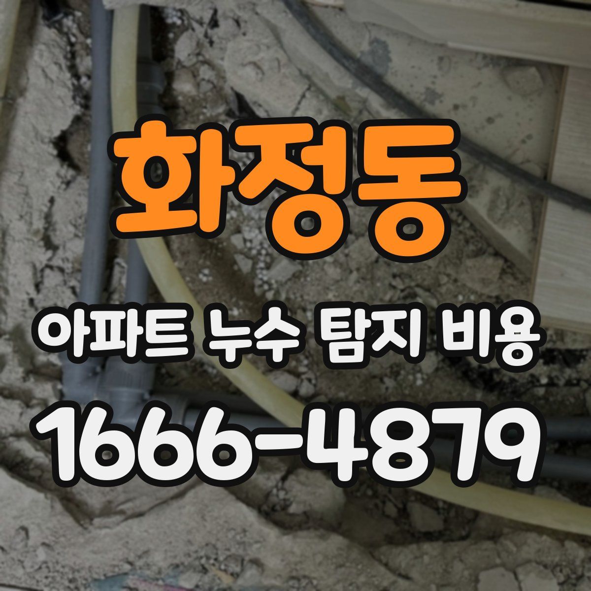 화정동 아파트 누수 탐지 비용