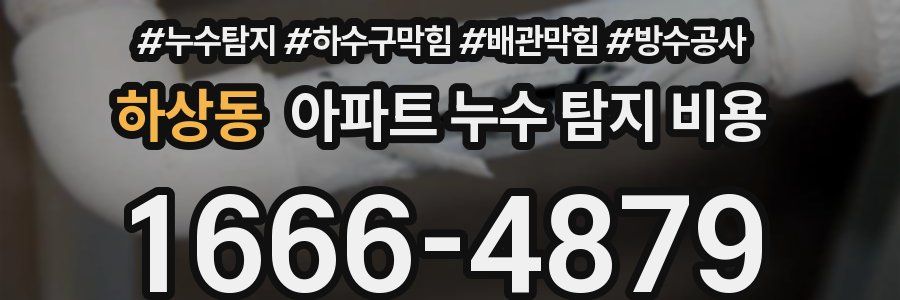 하상동 아파트 누수 탐지 비용