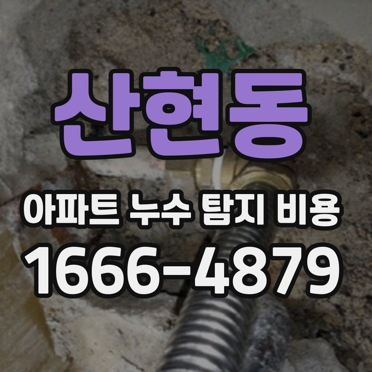산현동 아파트 누수 탐지 비용