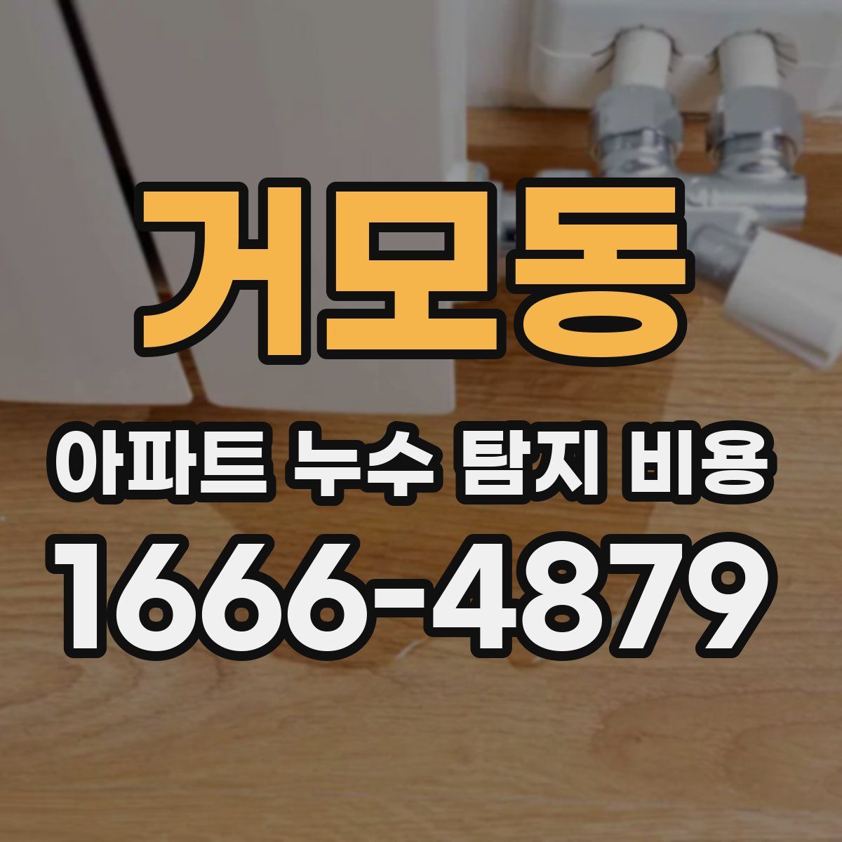 거모동 아파트 누수 탐지 비용