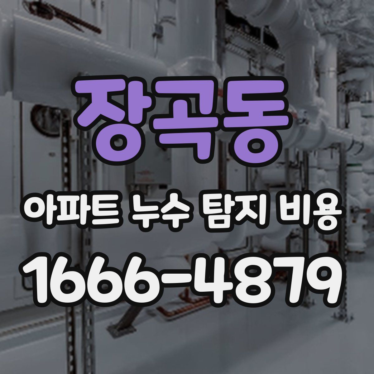 장곡동 아파트 누수 탐지 비용