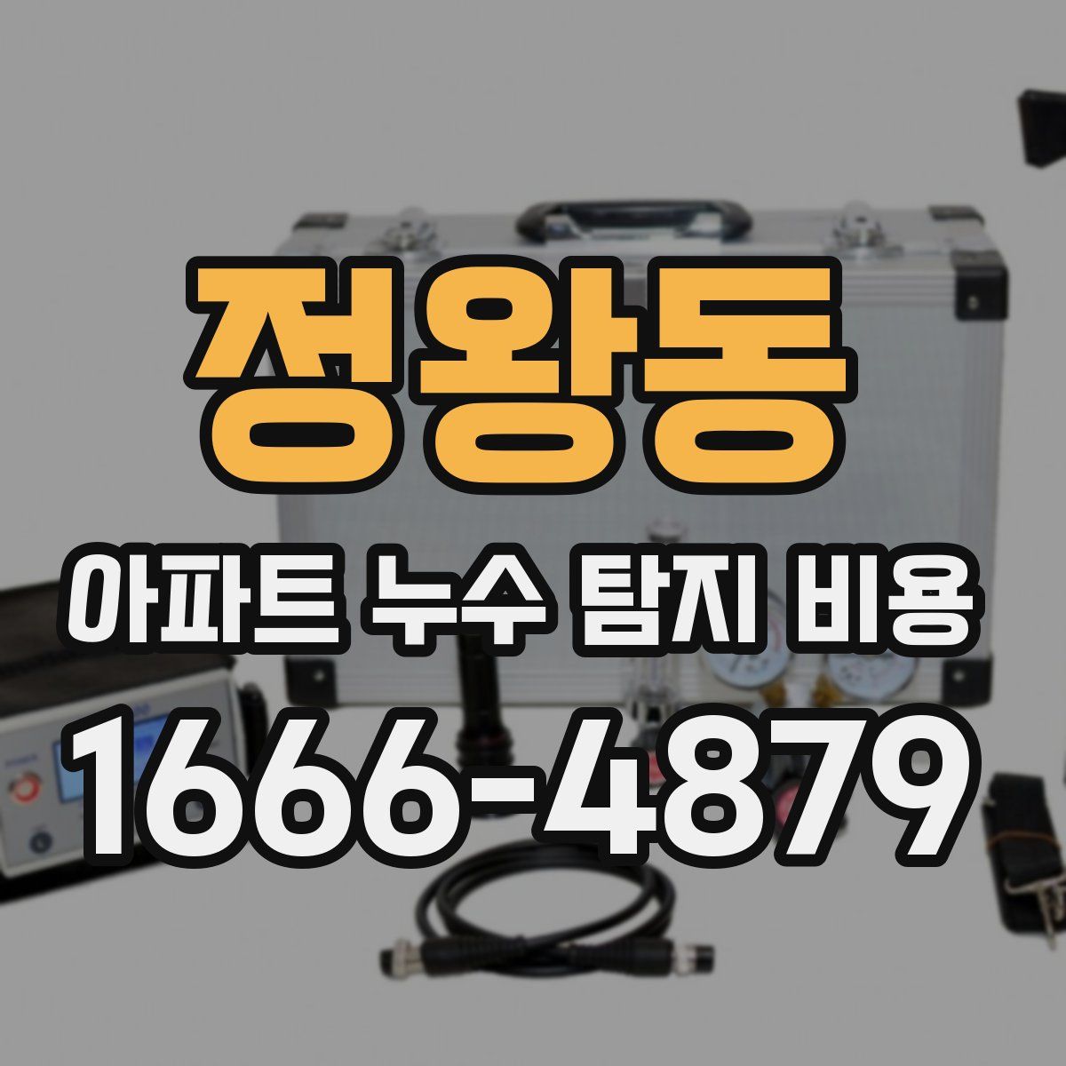 정왕동 아파트 누수 탐지 비용