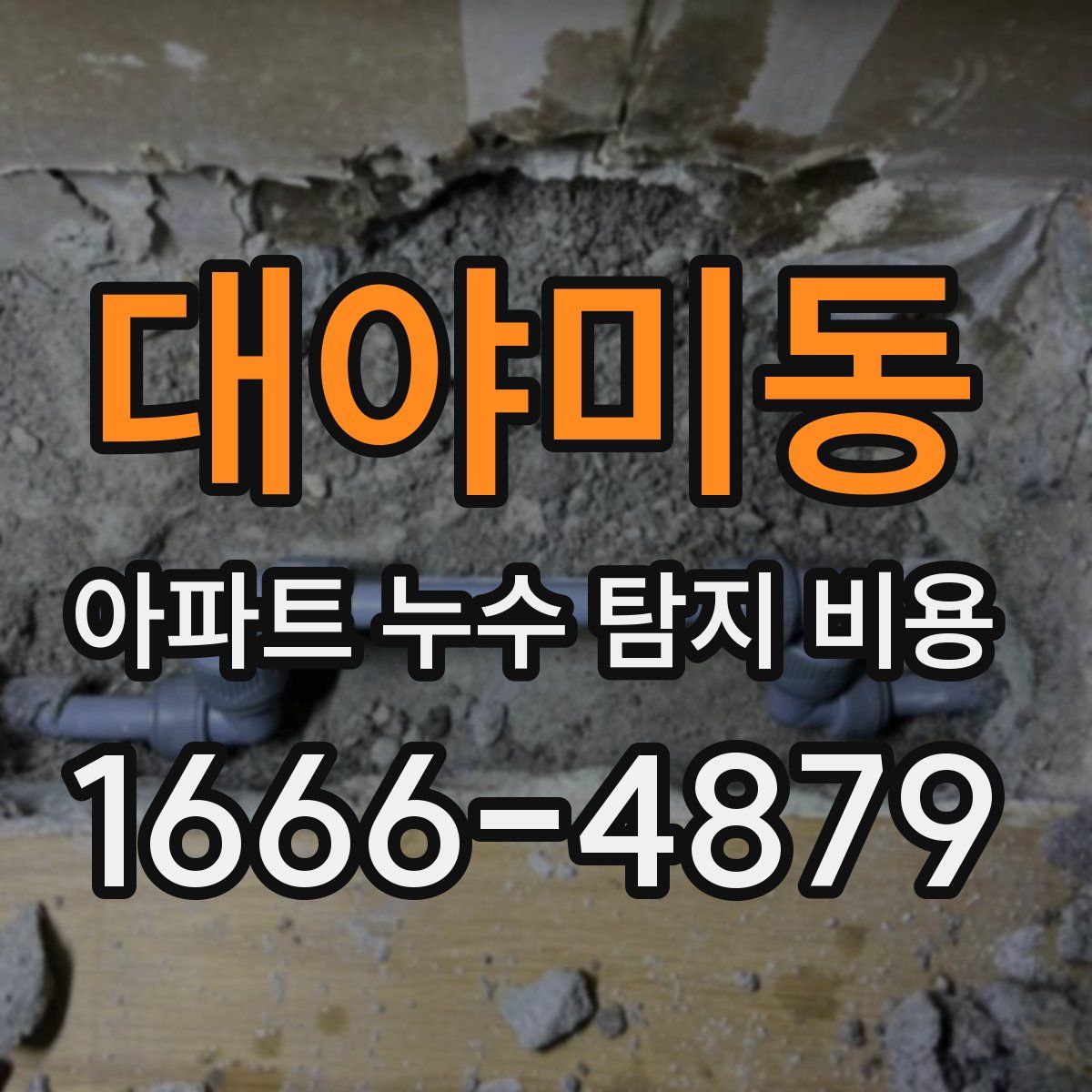 대야미동 아파트 누수 탐지 비용