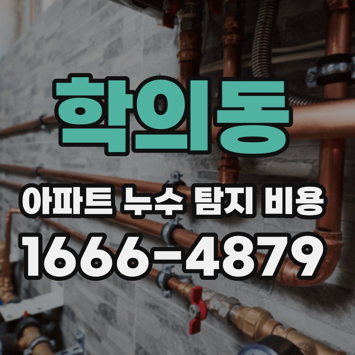 학의동 아파트 누수 탐지 비용