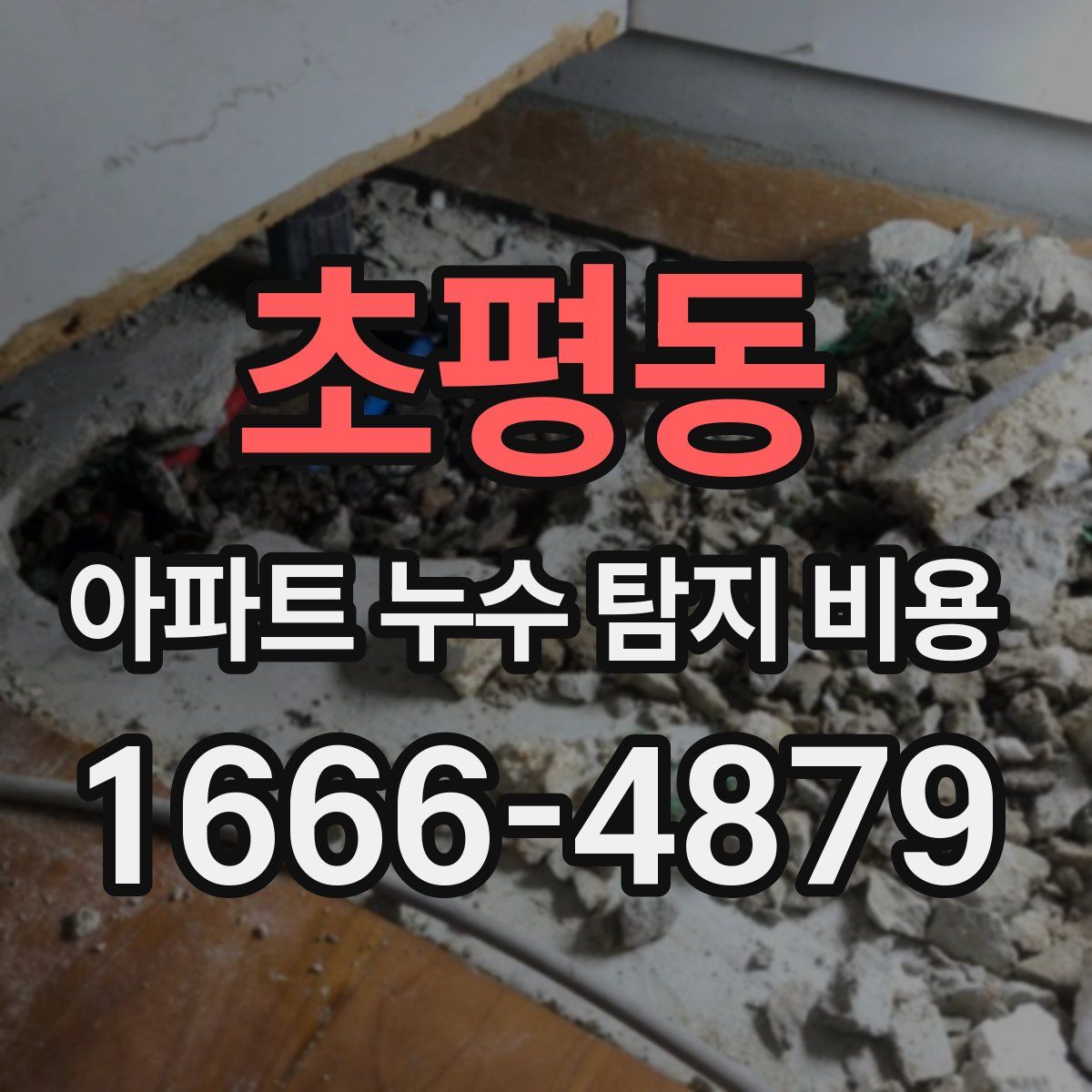 초평동 아파트 누수 탐지 비용
