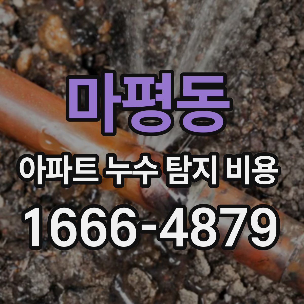 마평동 아파트 누수 탐지 비용