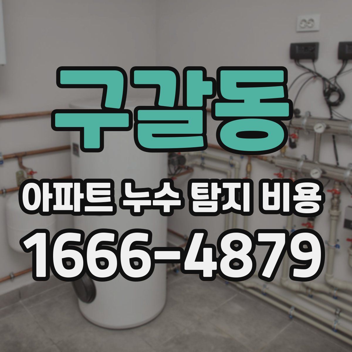 구갈동 아파트 누수 탐지 비용