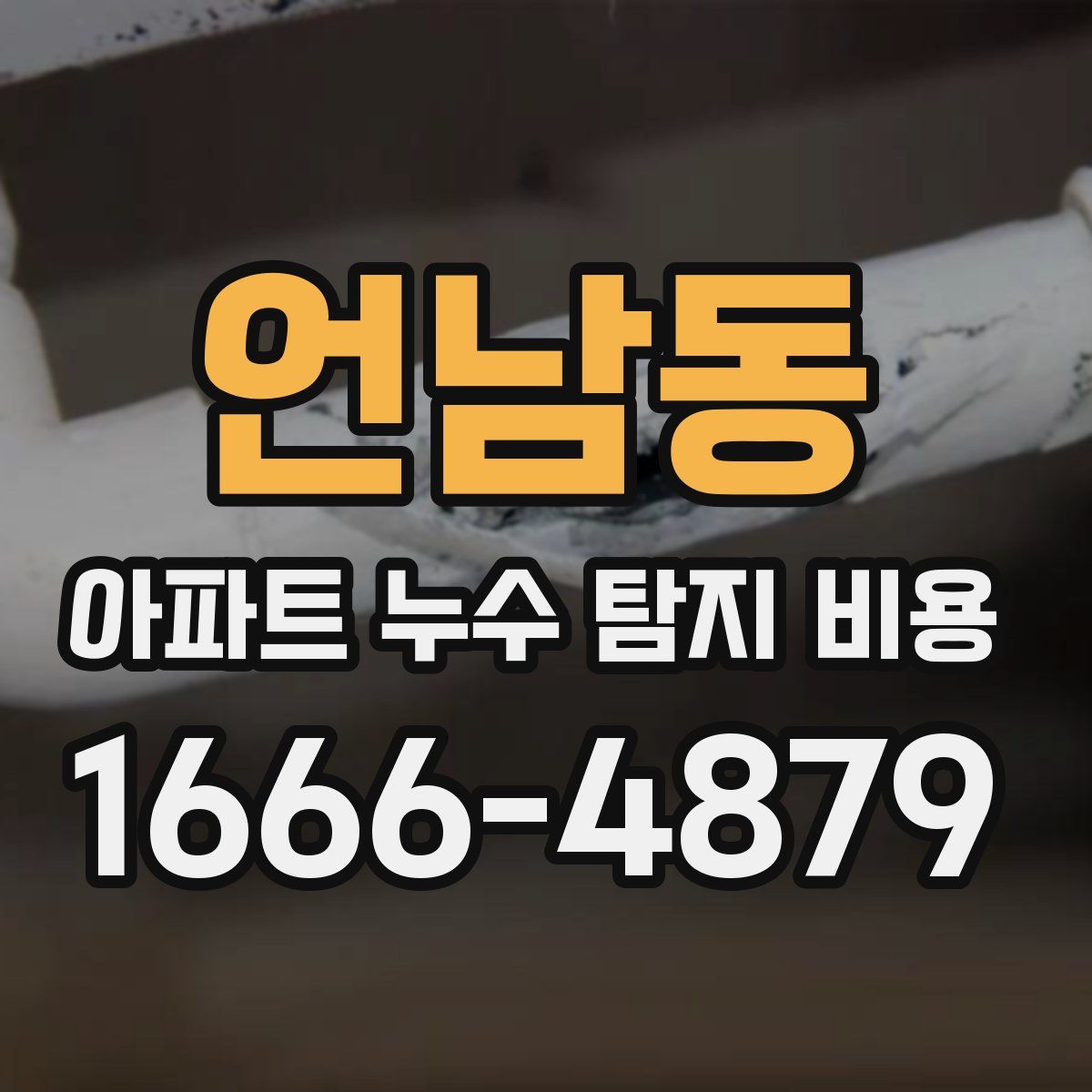 언남동 아파트 누수 탐지 비용