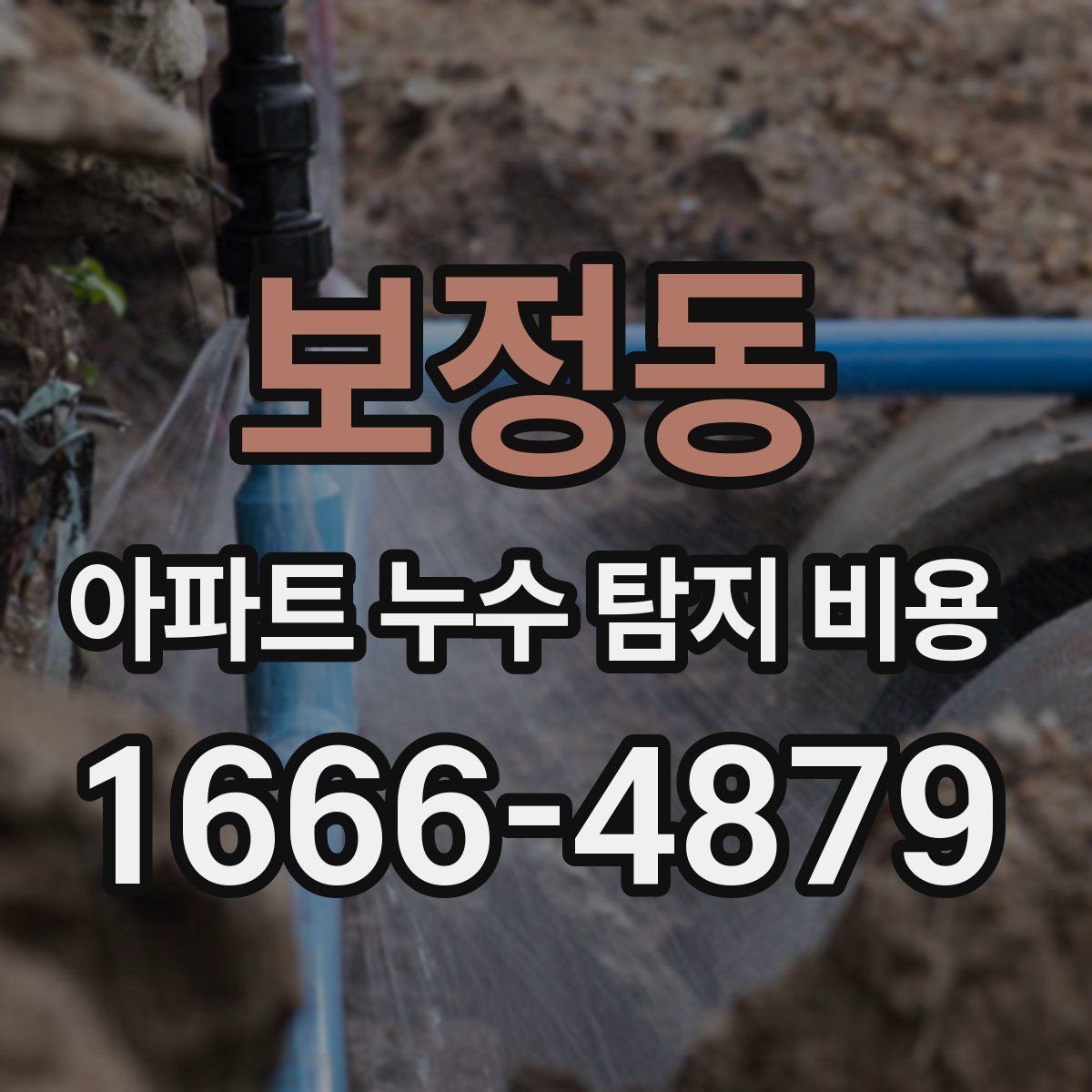 보정동 아파트 누수 탐지 비용