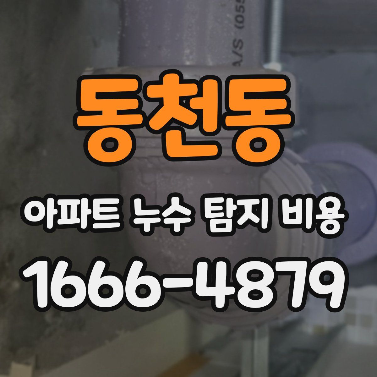 동천동 아파트 누수 탐지 비용