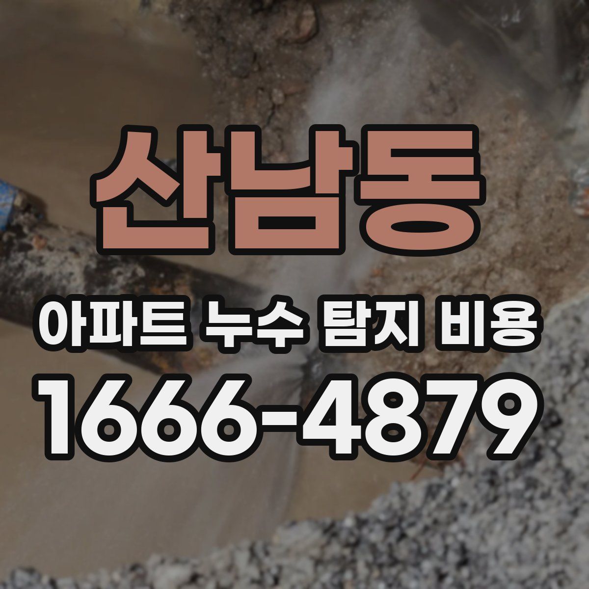 산남동 아파트 누수 탐지 비용