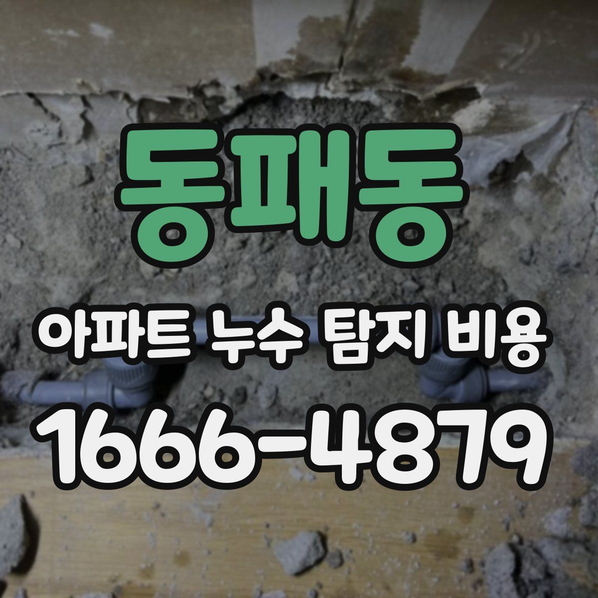 동패동 아파트 누수 탐지 비용