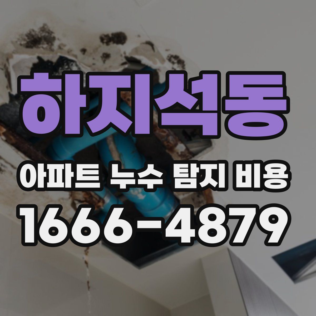하지석동 아파트 누수 탐지 비용