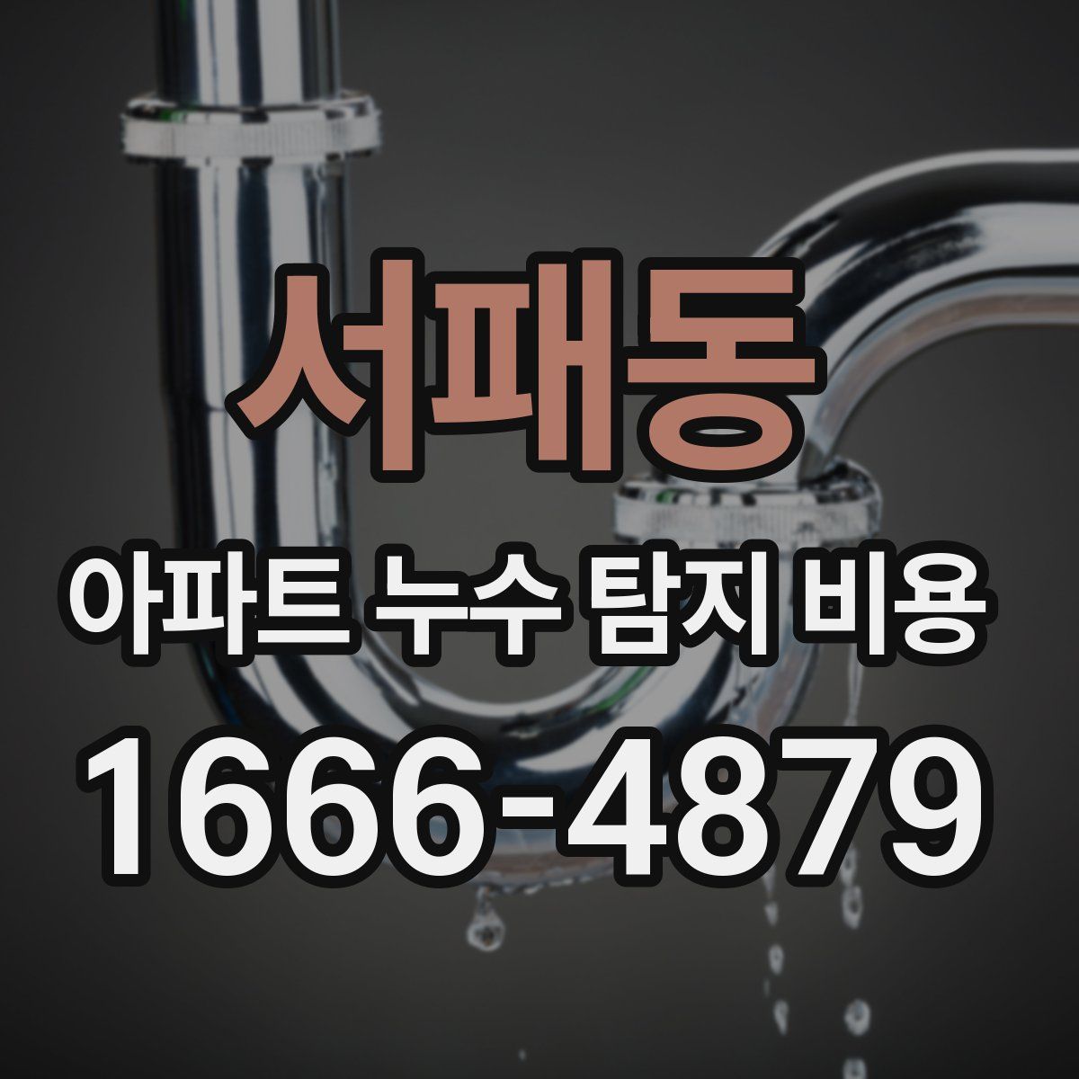서패동 아파트 누수 탐지 비용