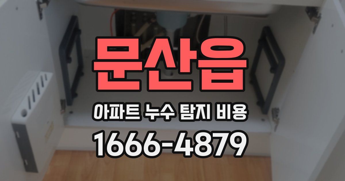 문산읍 아파트 누수 탐지 비용