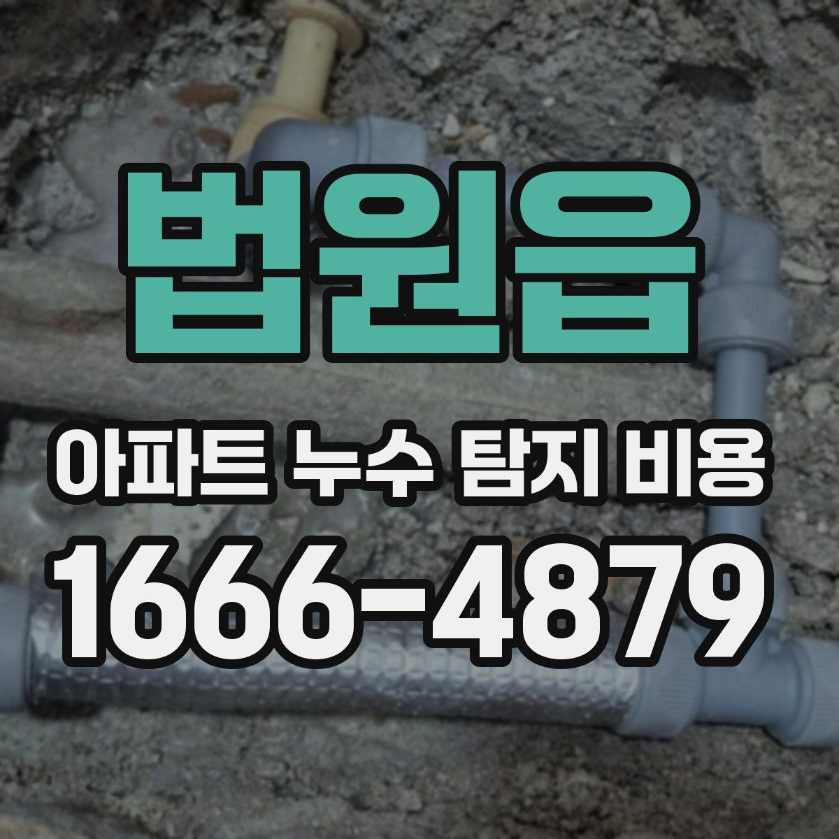 법원읍 아파트 누수 탐지 비용