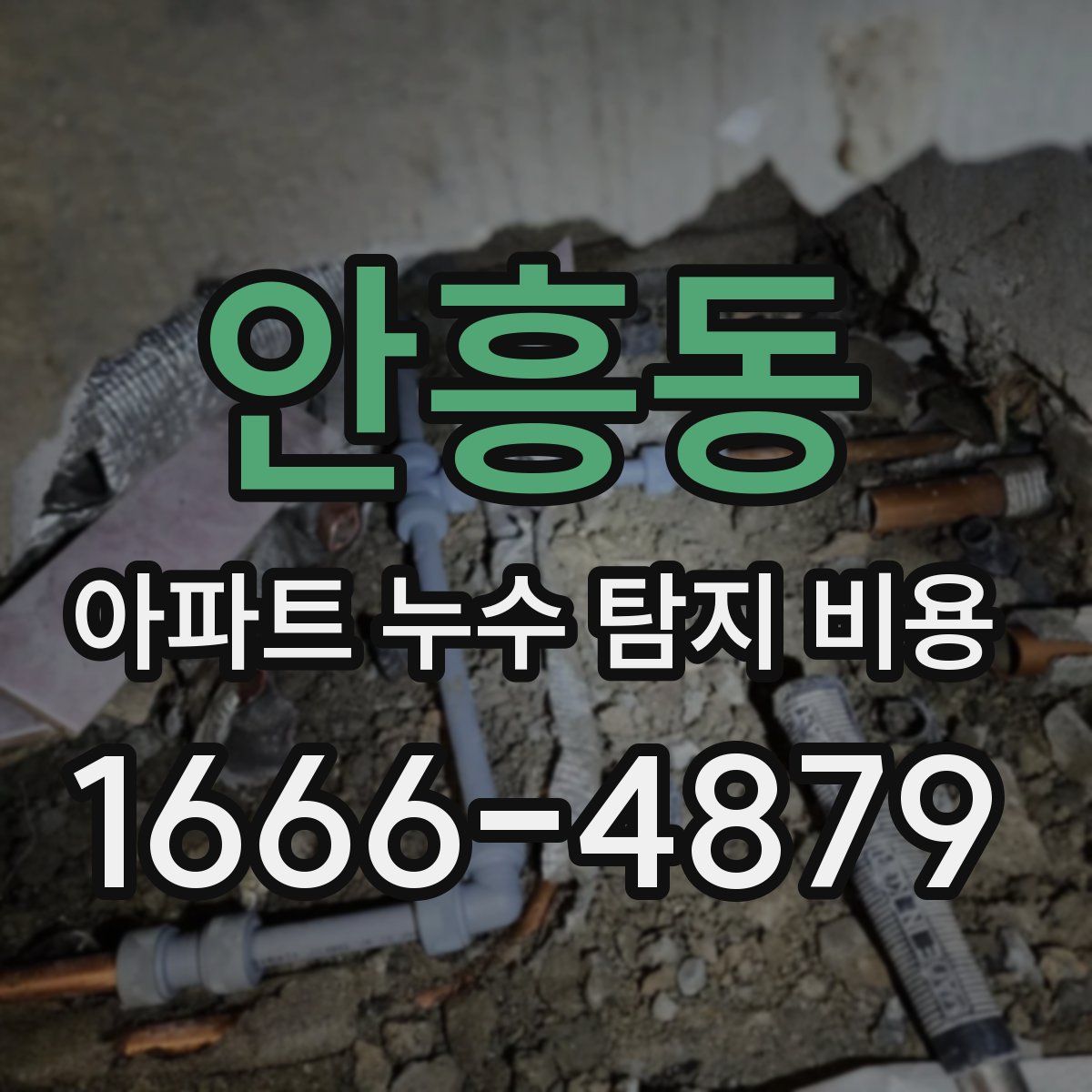 안흥동 아파트 누수 탐지 비용