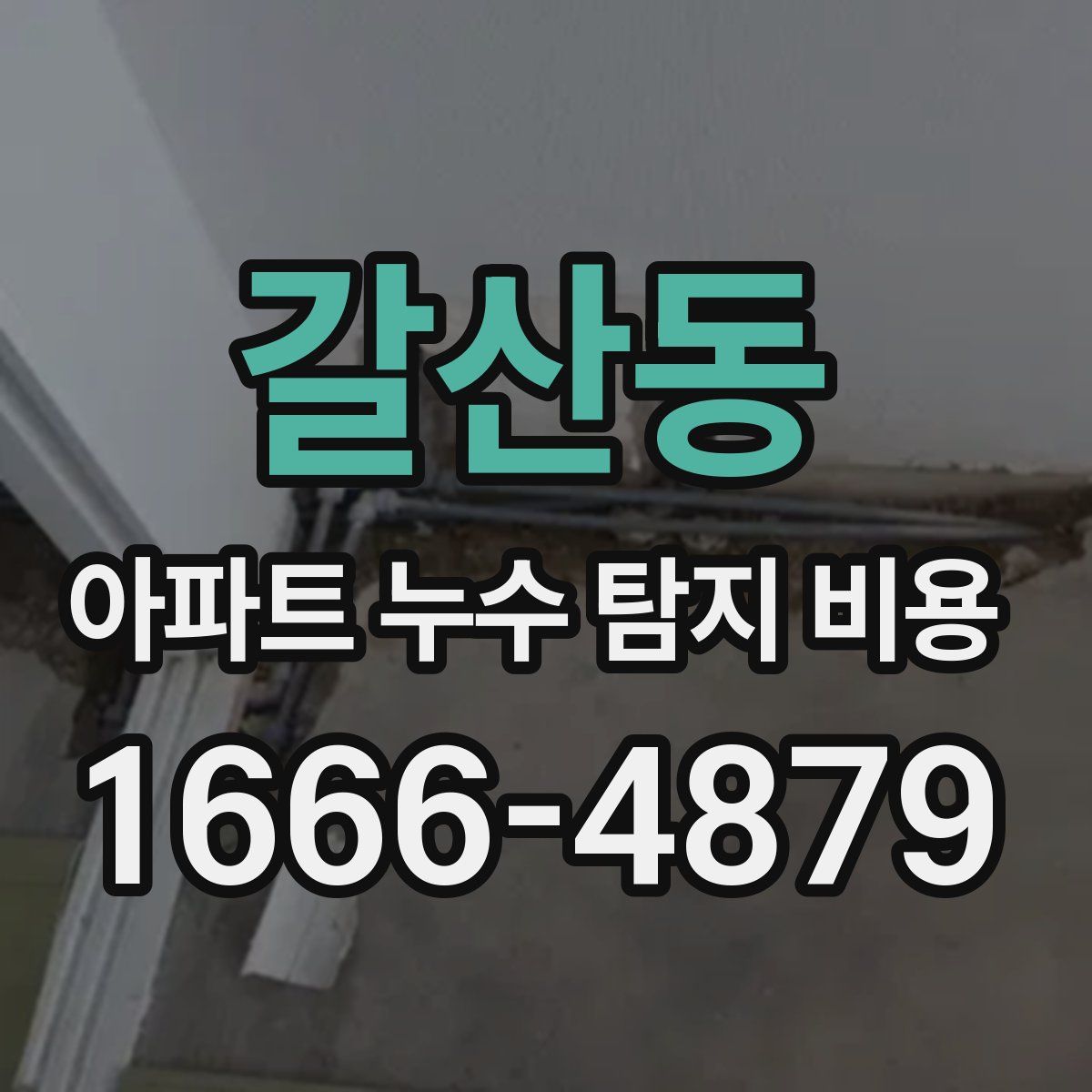 갈산동 아파트 누수 탐지 비용