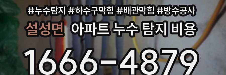 설성면 아파트 누수 탐지 비용